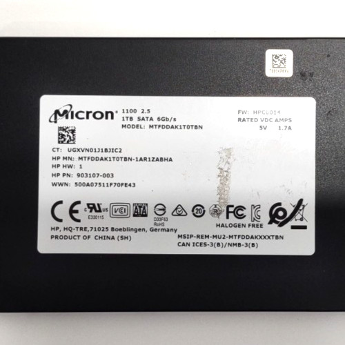 Micron 1100 MTFDDAK1T0TBN 1TB Internal SSD 2.5" SATA III 6Gbps TH528