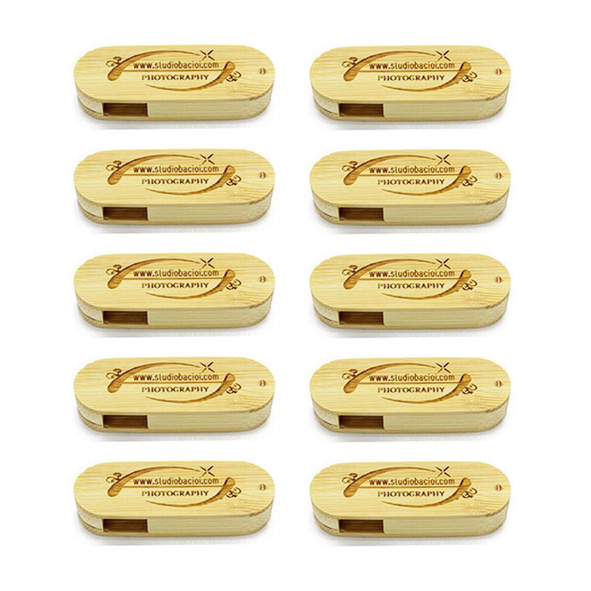 Lot 30PCS 1/2/4/8/16GB Swivel Engraved Wood USB Flash Drive Memory Custom Logo