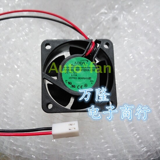 1pc for ADDA AD0412HX-C50 4020 12V 0.11A 4CM 2-wire power supply cooling fan