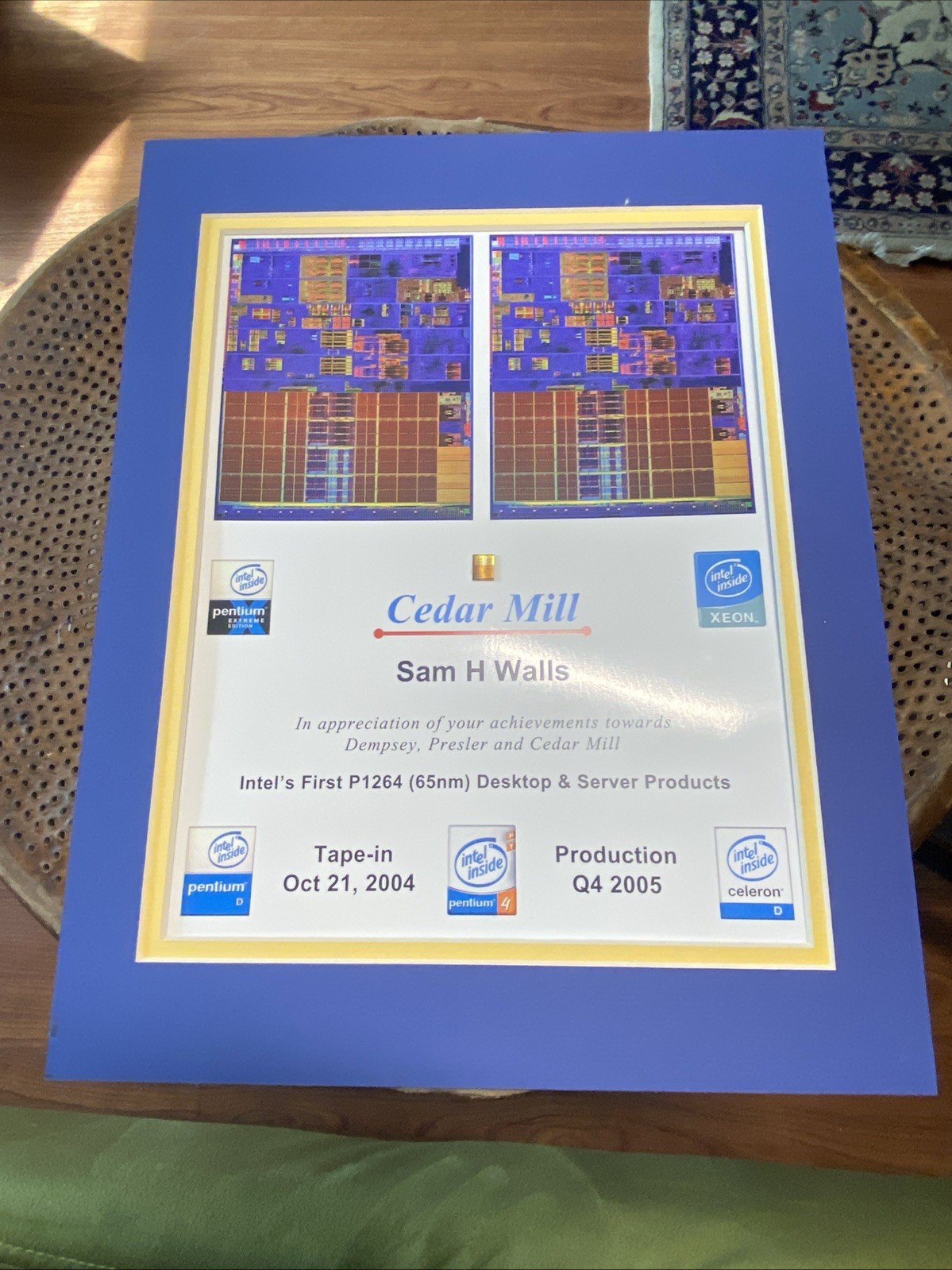 Intel P1264 65nm Desktop Server Products With Chip Pentium 4 Award