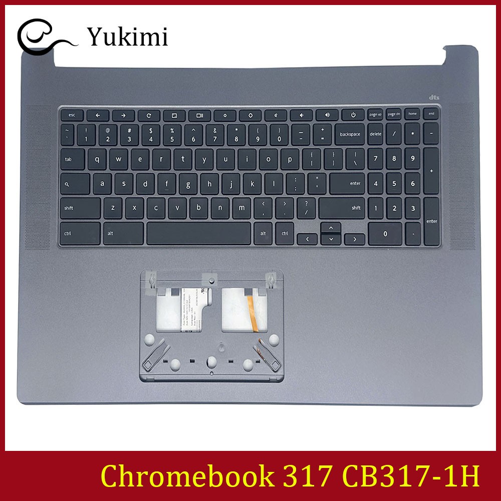 FOR ACER Chromebook 317 CB317-1H Gray C Shell Cover Upper Backlit Keyboard