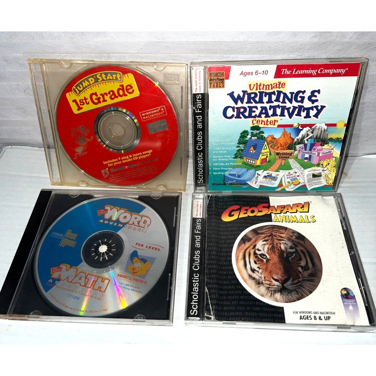 Writing Jump Start GeoSafari Animal CD-Rom Scholastic Educational Software