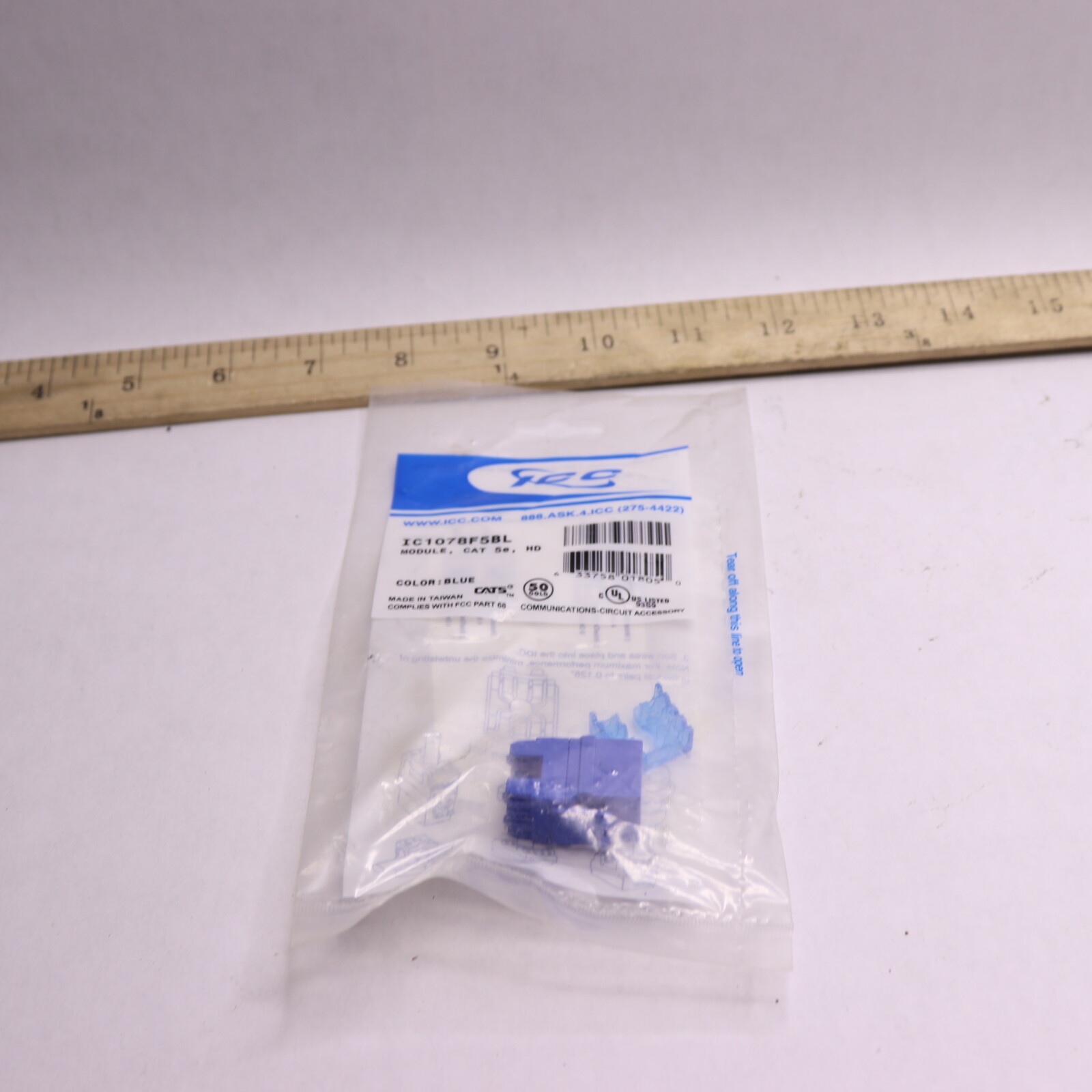 ICC Max Performance Signal Module Connector Blue IC1078F5BL