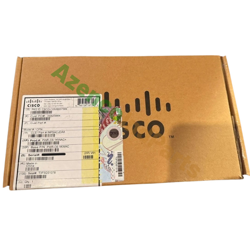 1PCS New Cisco PWR-C6-1KWAC Config 6 Power Supply Hot Plug Fast Shipping