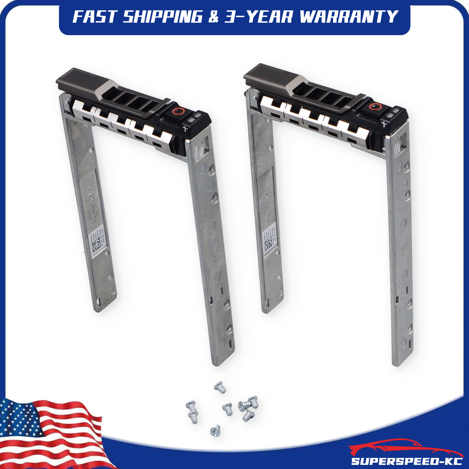 2X 2.5in Hot Plug HDD Caddy Trays For Dell R430 R630 R730 R720XD With Screws