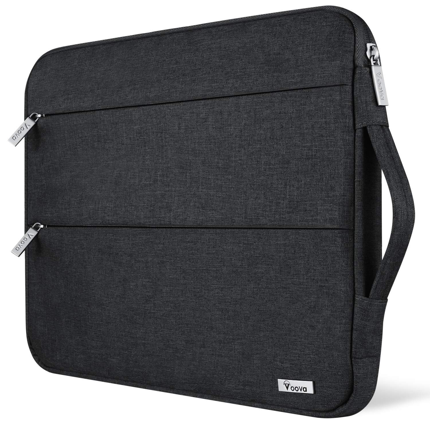 Voova 13.3-13 Inch Laptop Sleeve, Case, MacBook 12.6-13.6 Inch, Black