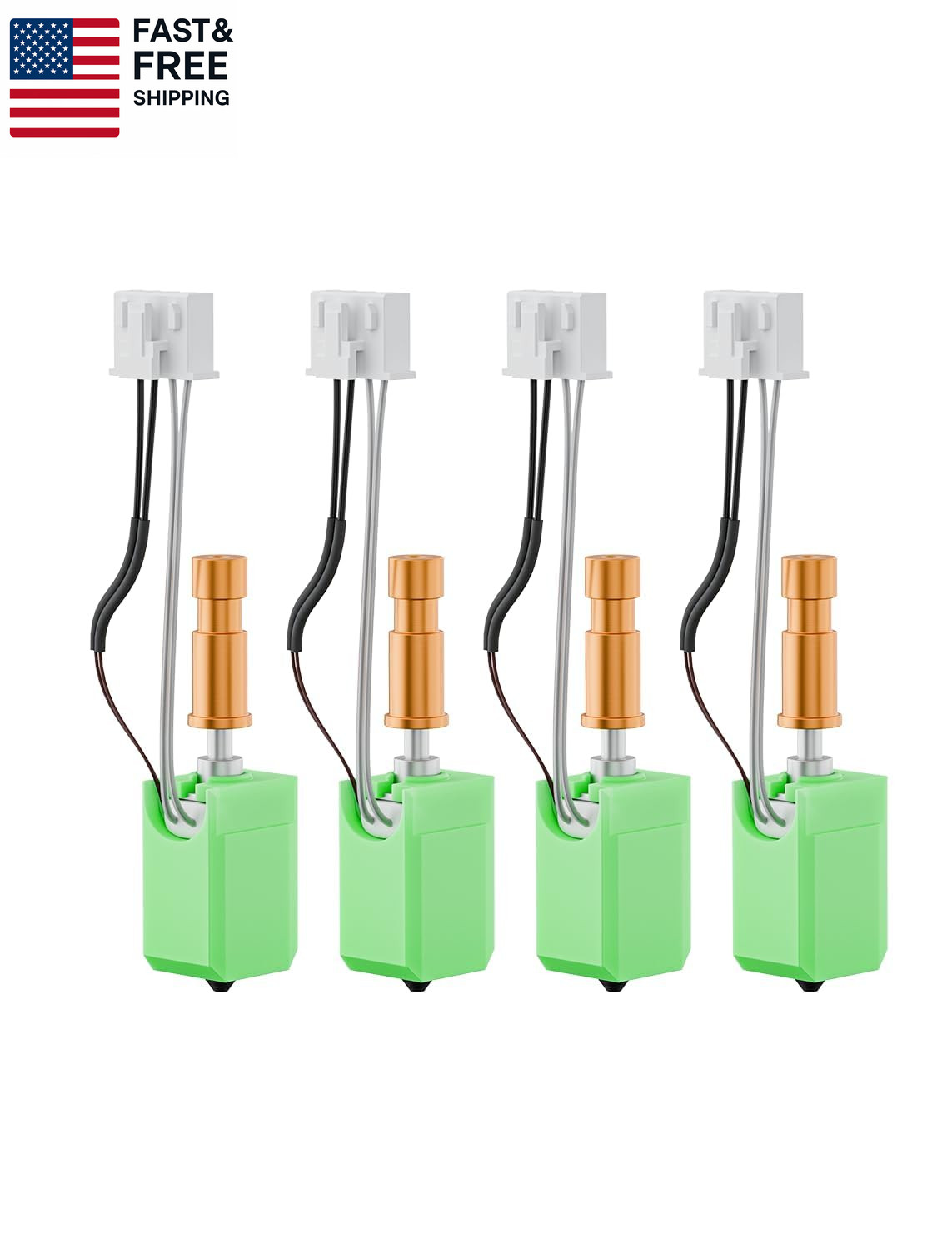 4PCS Upgraded S1 Hotend Kit for Anycubic Kobra S1/S1 Combo, 0.2/0.4/0.6/0.8Mm