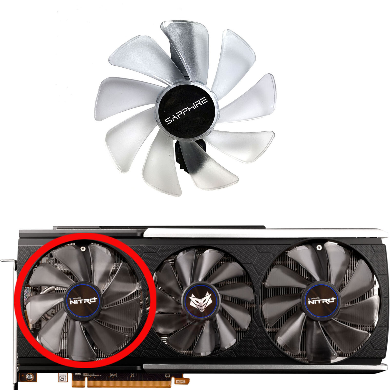 Graphic Card Cooling Fan  for SAPPHIRE RX5700XT 8GB NITRO+ Special Edition