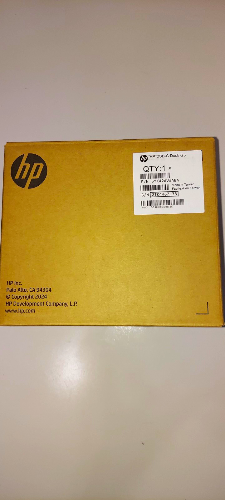 HP USB-C Dock G5 Docking Station for HP Laptops Brand New