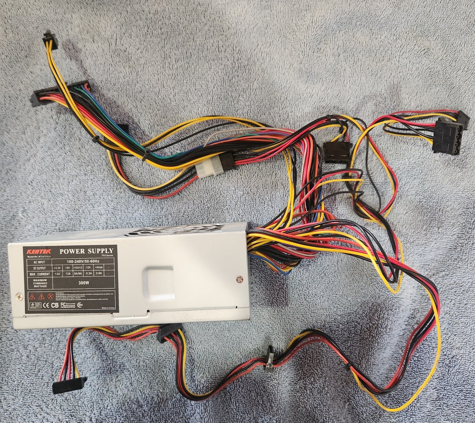 Kentek TFX Power Supply 300W Model KT-MTFX30 - Used- 1 Fan  100-240 V autoswitch