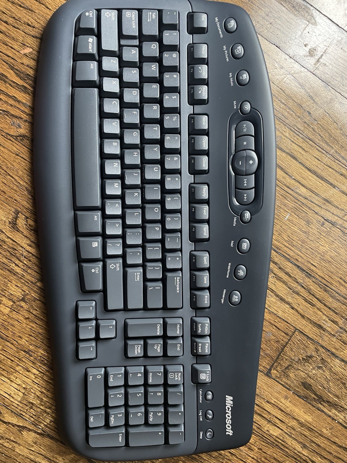 Microsoft Wireless Optical Desktop 1000.Standard Keyboard.No Optical Mouse
