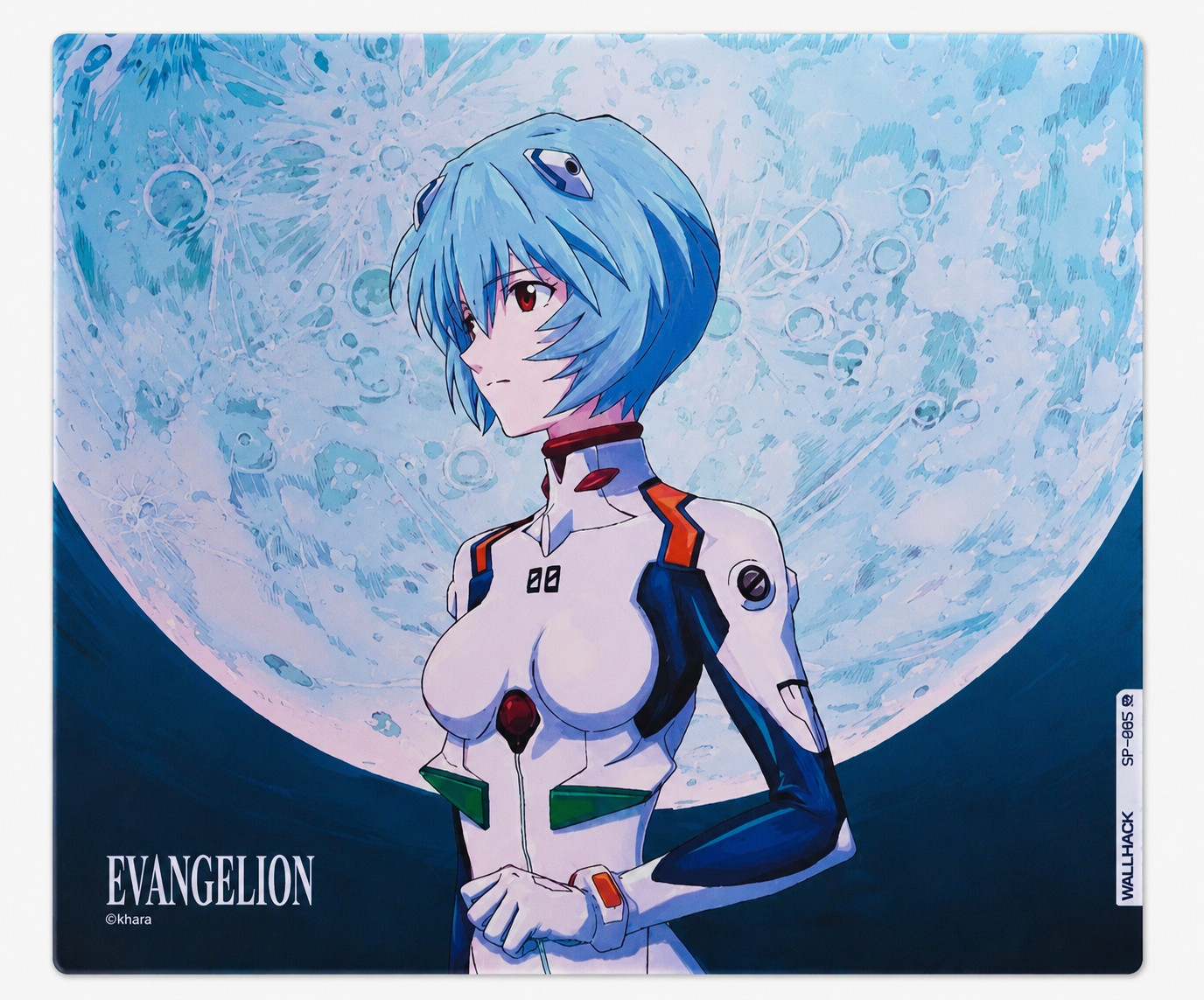 WALLHACK SP-005 x Evangelion Rei Ayanami Glass Mousepad Limited 2500pcs NEW