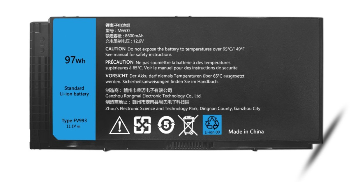 M6600 9 Cell Battery for Dell Precision M4600 M4700 M4800 M6700 M6800 Type FV993