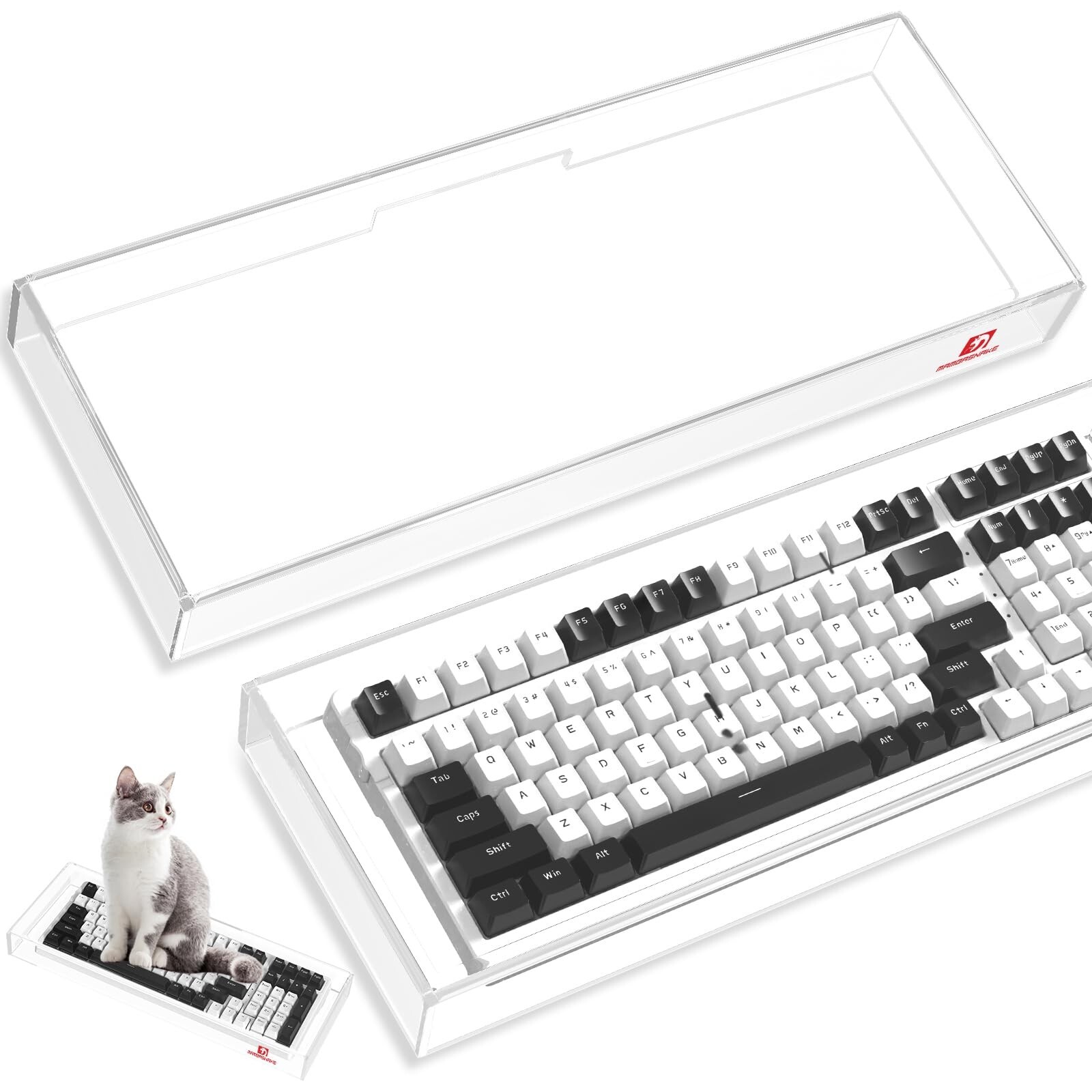 ZIYOU LANG KC04 Acrylic Clear Transparent Keyboard Cover(17.4 * 6.5 * 1.89’