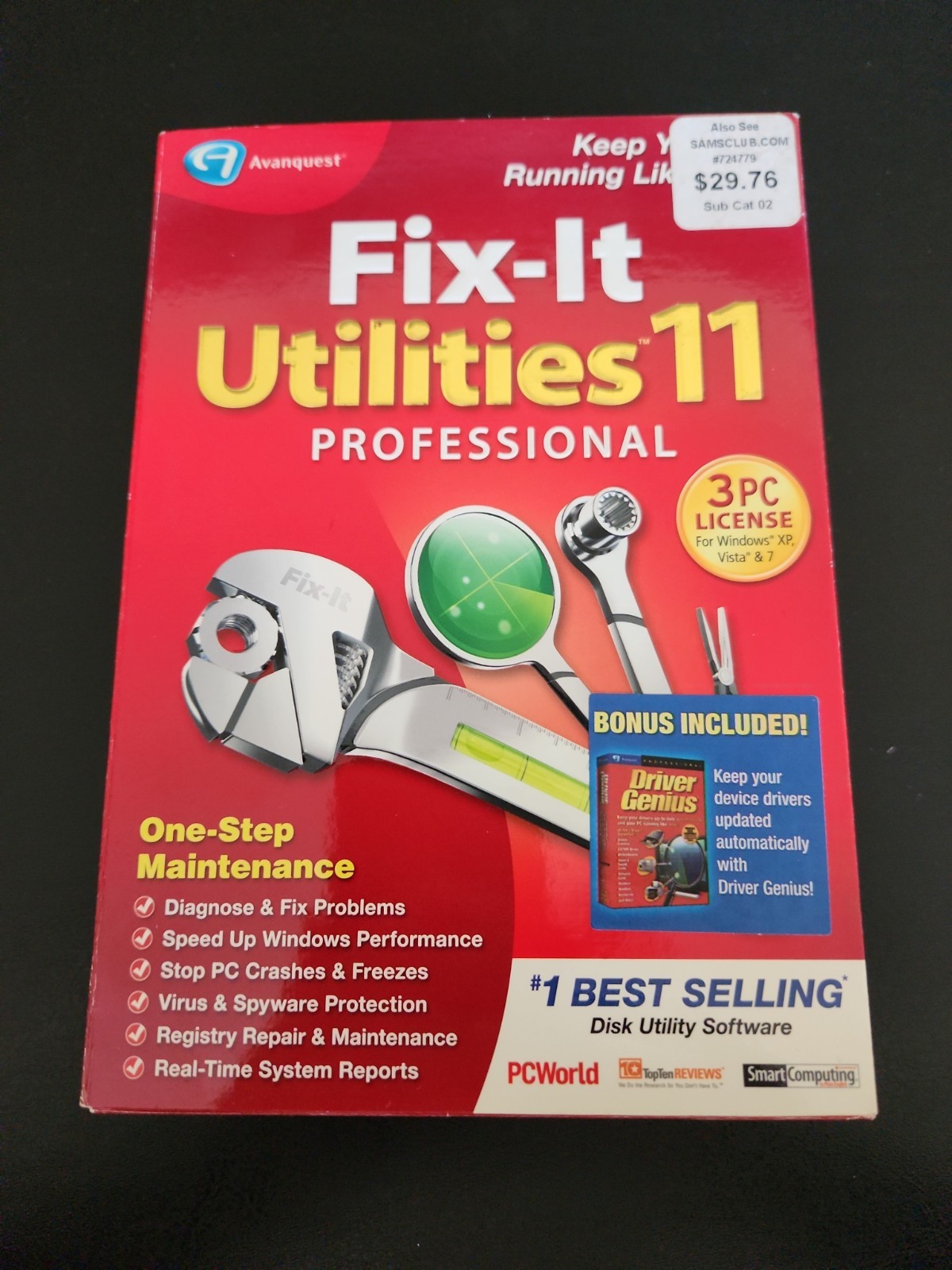 FIX-IT UTILITIES 11 PROFESSIONAL 3 PC LICENSE For Windows XP, Vista & 7