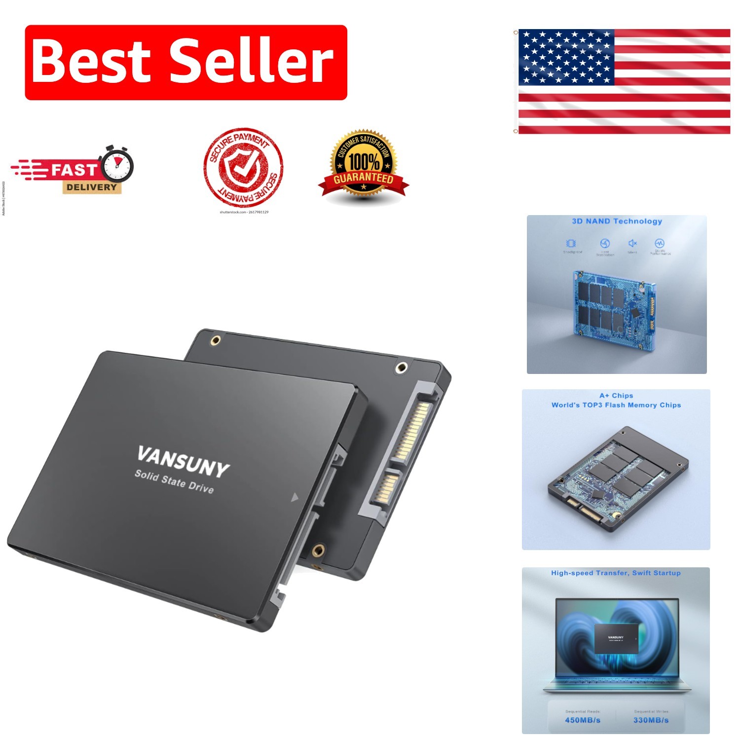 Reliable 128GB SATA III Solid State Drive - Smooth Upgrade for All Systems
