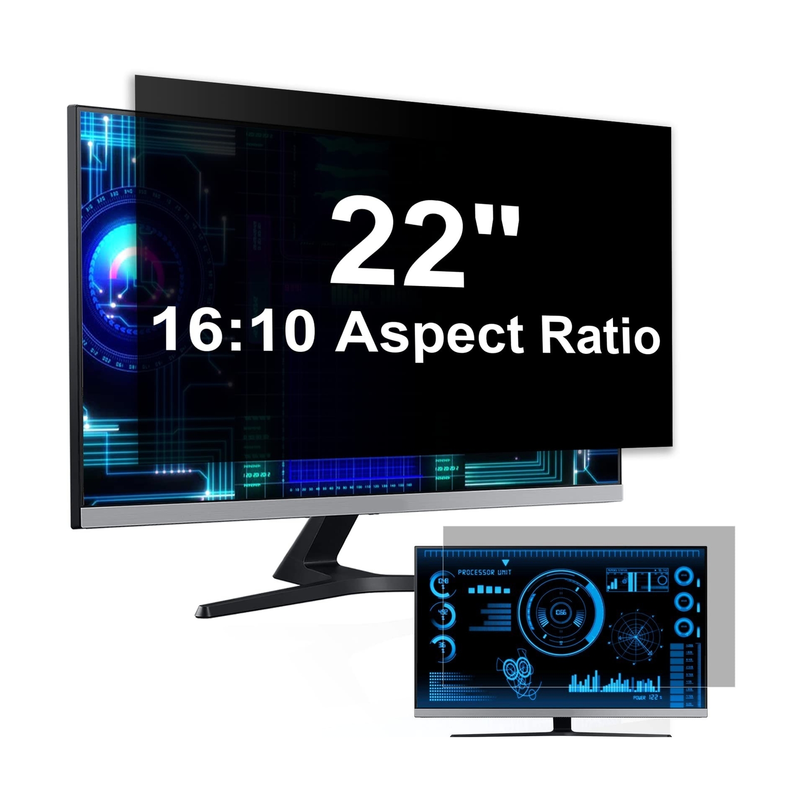 [2-Pack] 22 Inch Computer Privacy Screen Filter for 16:10 Widescreen Monitor,...