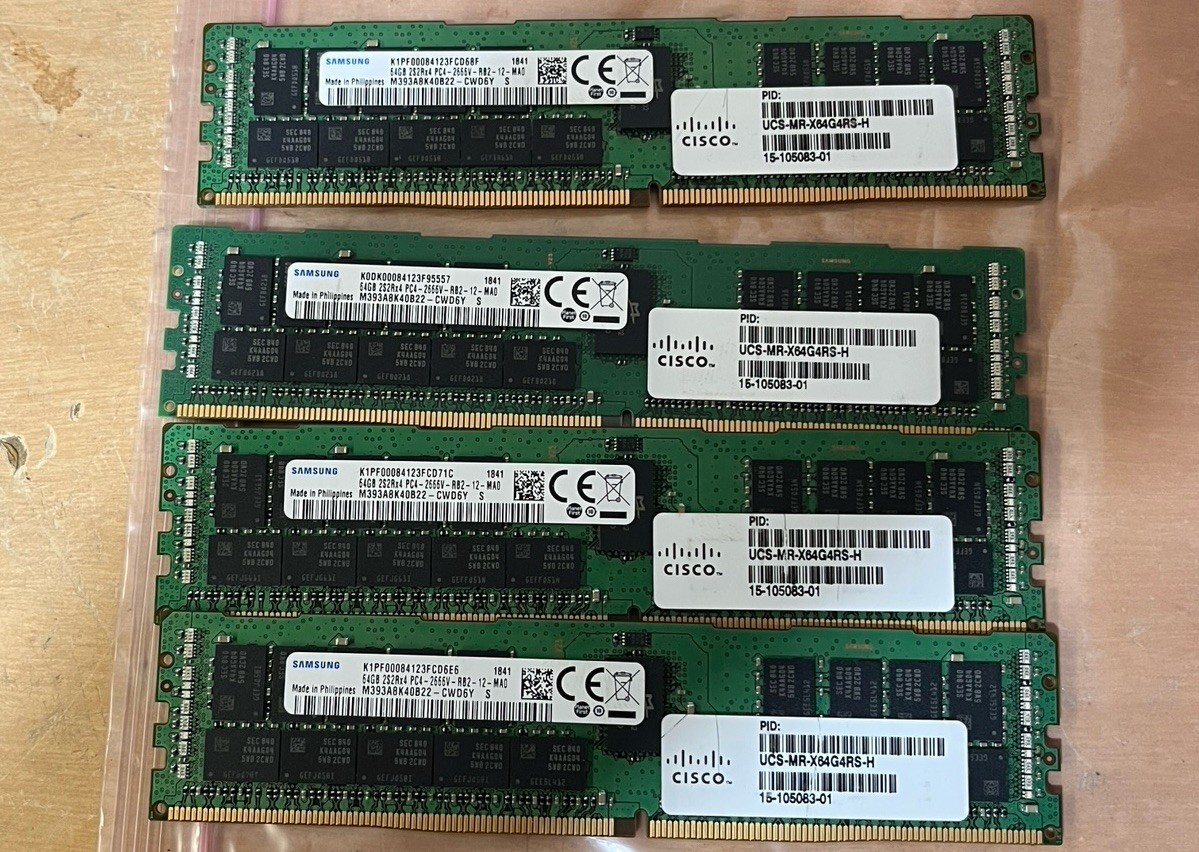 Samsung 64GB PC4-2666V-R 2S2Rx4 DDR4 ECC REG RDIMM - M393A8K40B22-CWD6Y