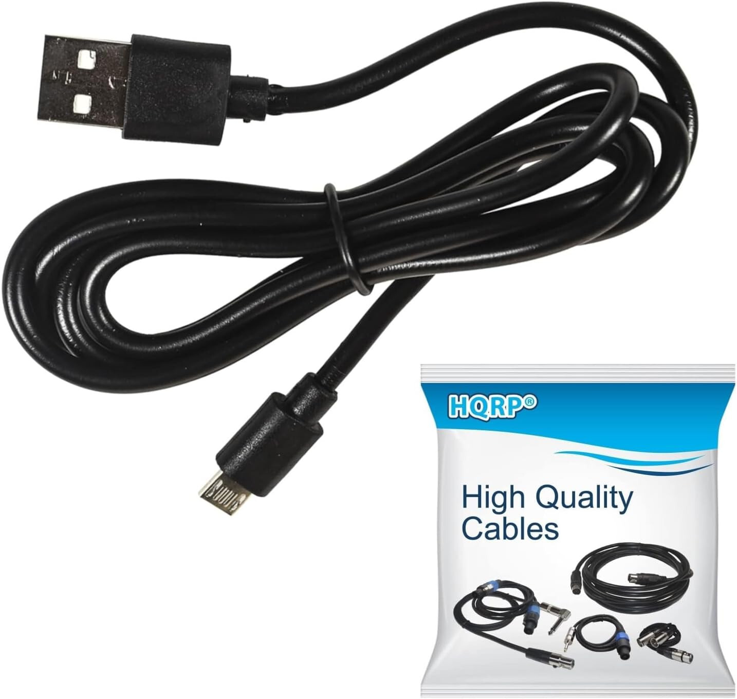 HQRP Micro USB Cable Charger for Jackery Mini, Air, Bar, Fit, Giant, Giant+