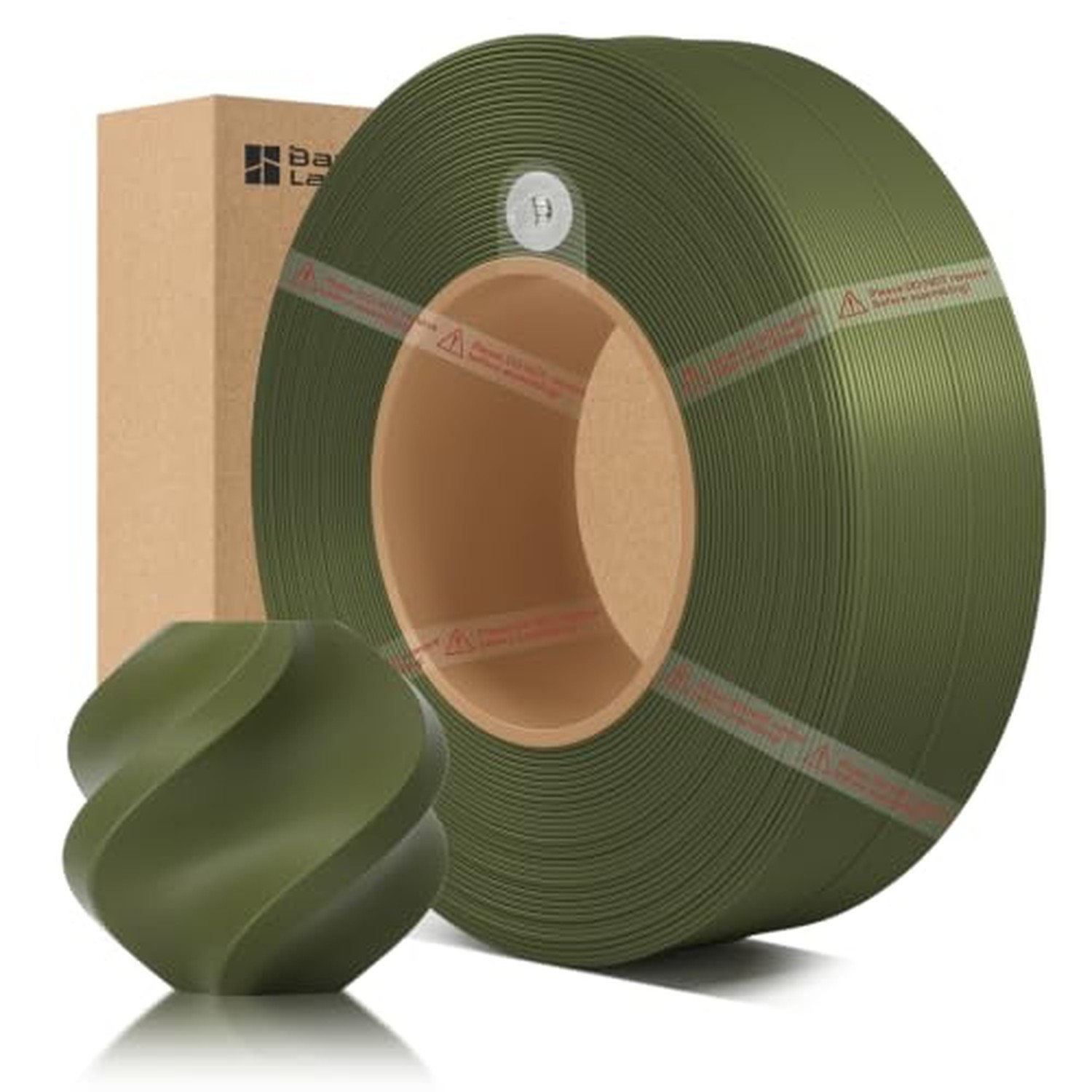 Bamboo PLA Matte 3D Printer Filament Refill Dark Green 11501