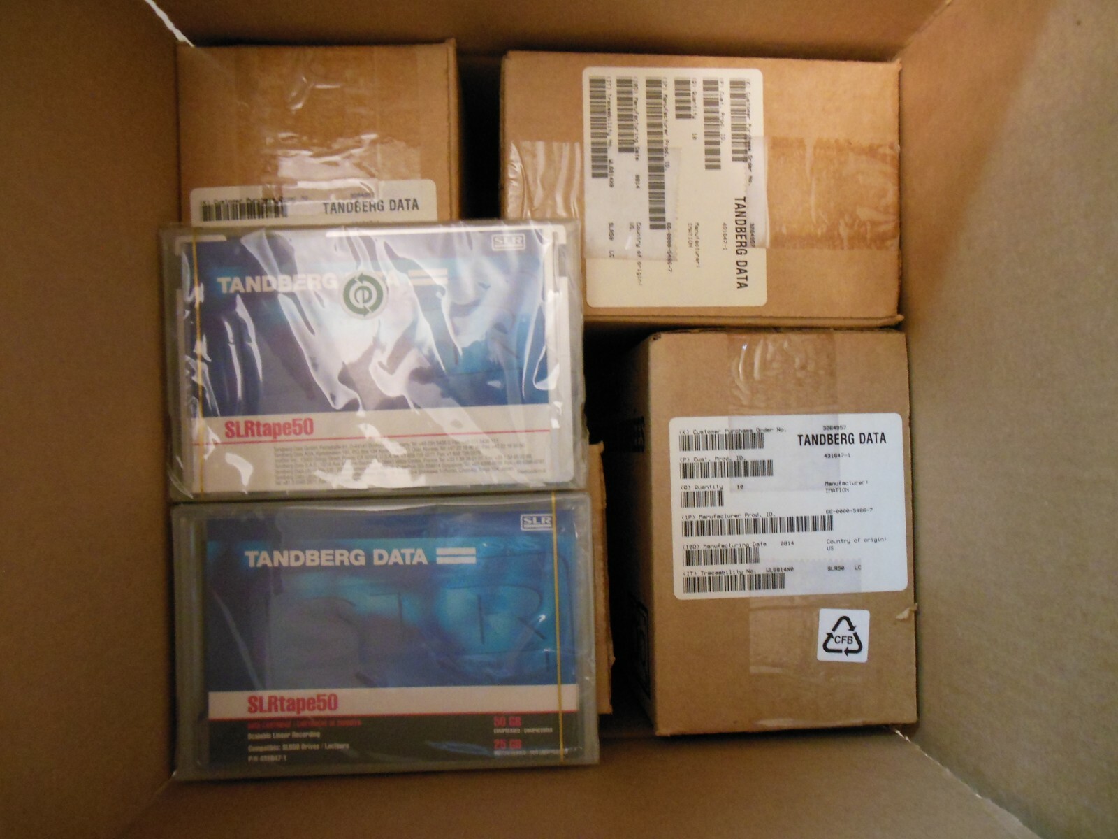 40 New sealed Tandberg SLRtape50 25/50GB SLR50 P/N431647-1 data tape Cartridges 