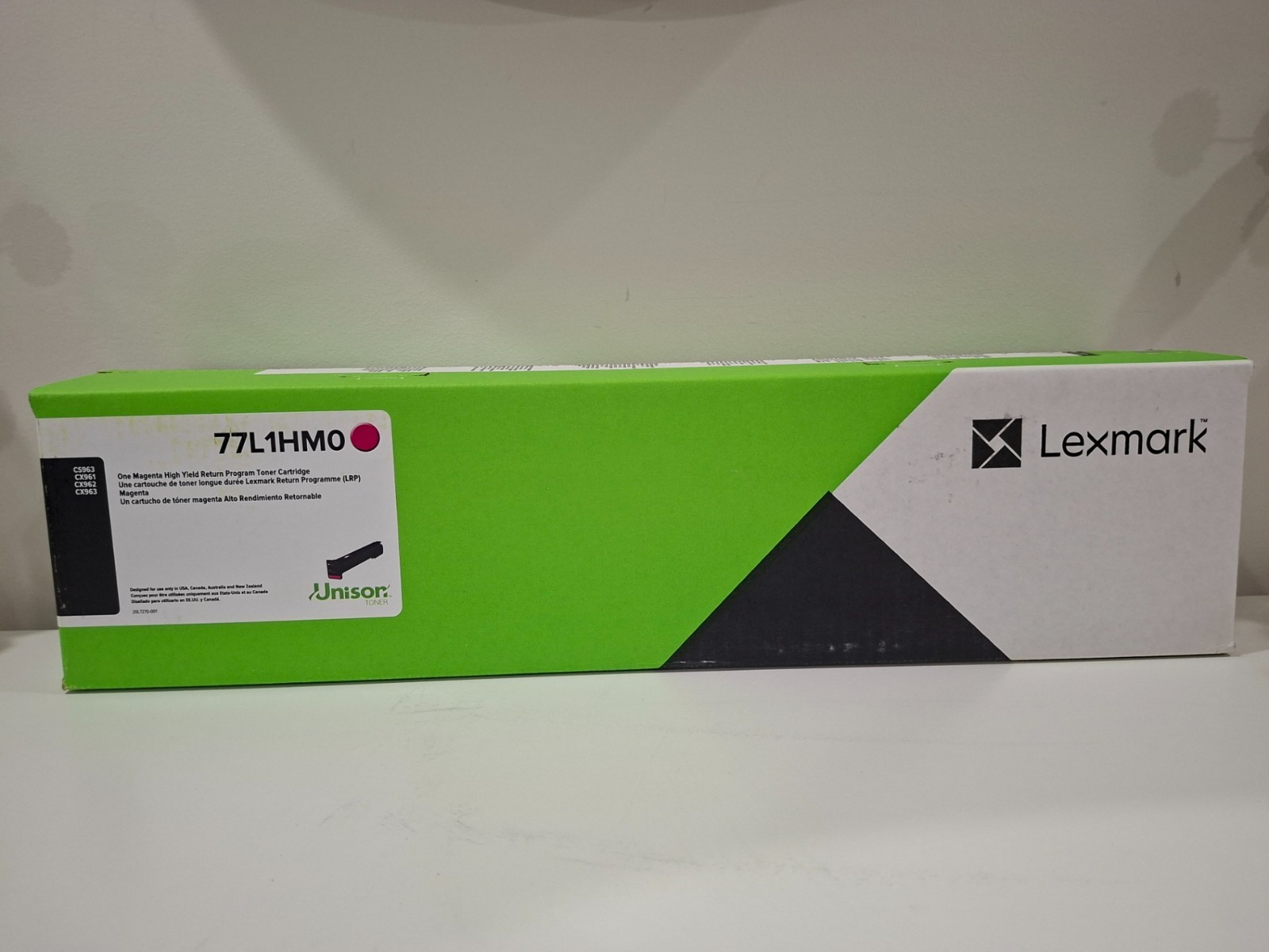 Lexmark 77L1HM0 High Yield Magenta Toner - 46,600 pages