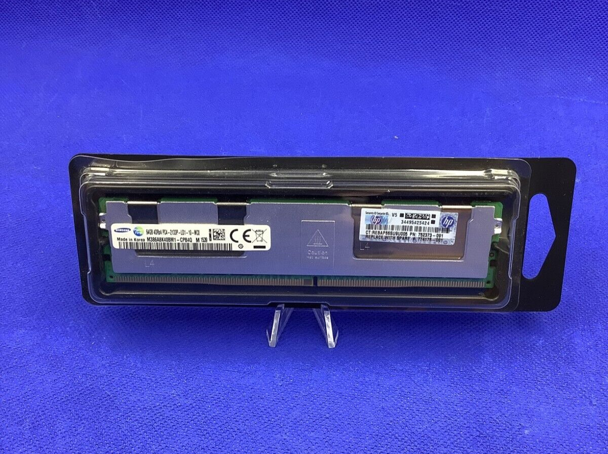 752373-091 HP 64GB 4RX4 PC4-2133P 726724-B21 774176-001 DDR4-2133 Reduced Memory