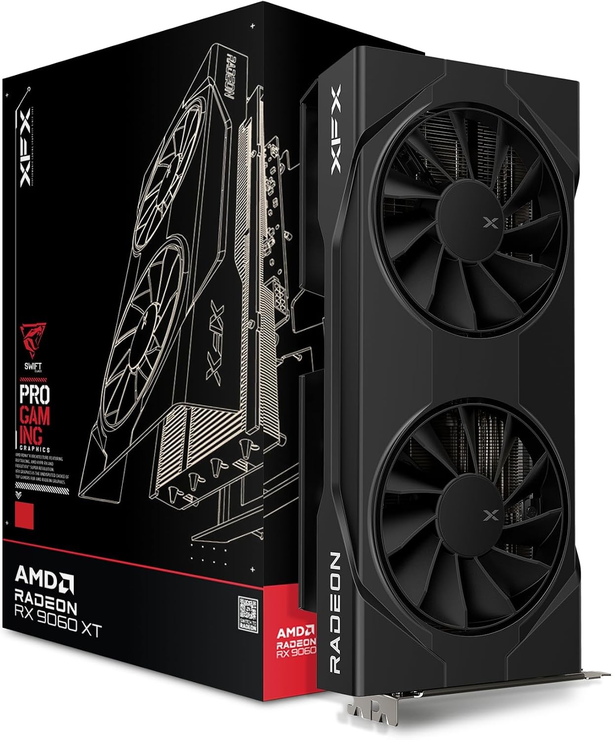 XFX Swift AMD Radeon RX 9060 XT OC Gaming Edition with 8GB GDDR6 RX-96TSW8GBQ