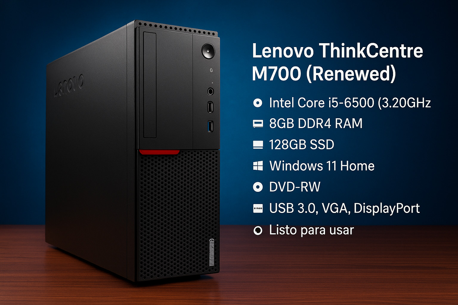 Lenovo ThinkCentre M700-Small desktop tower (ThinkCentre)- Type 10GS,