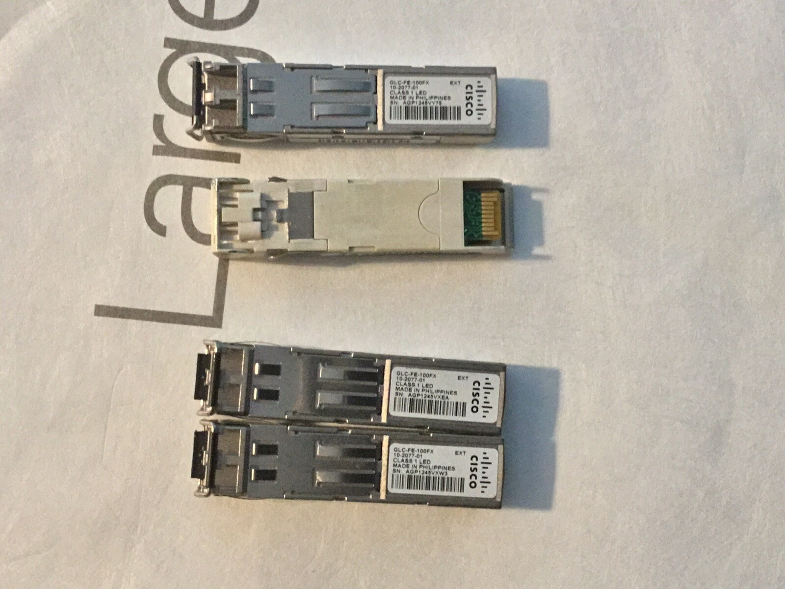 Original Genuine lots of 6pcs CISCO GLC-FE-100FX Used  . In Stock