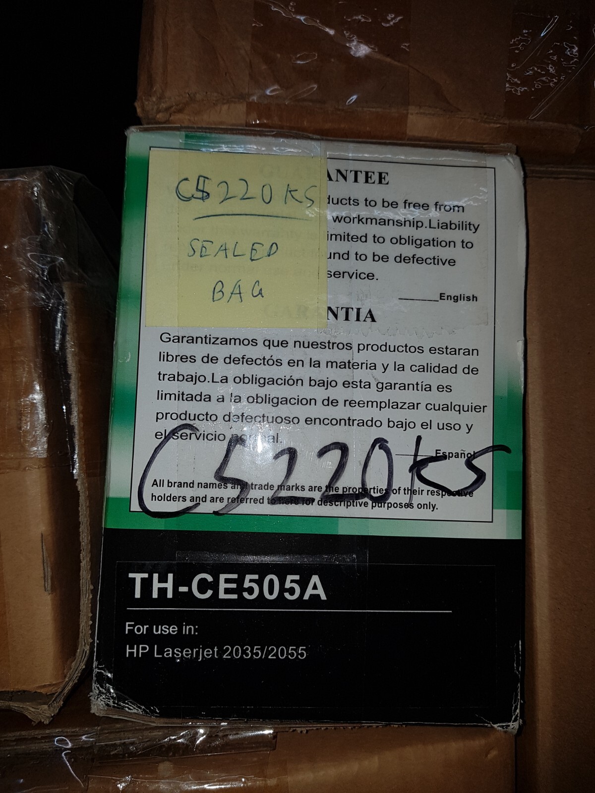 Genuine Lexmark C5220KS Black Toner Cartridge C522 C524