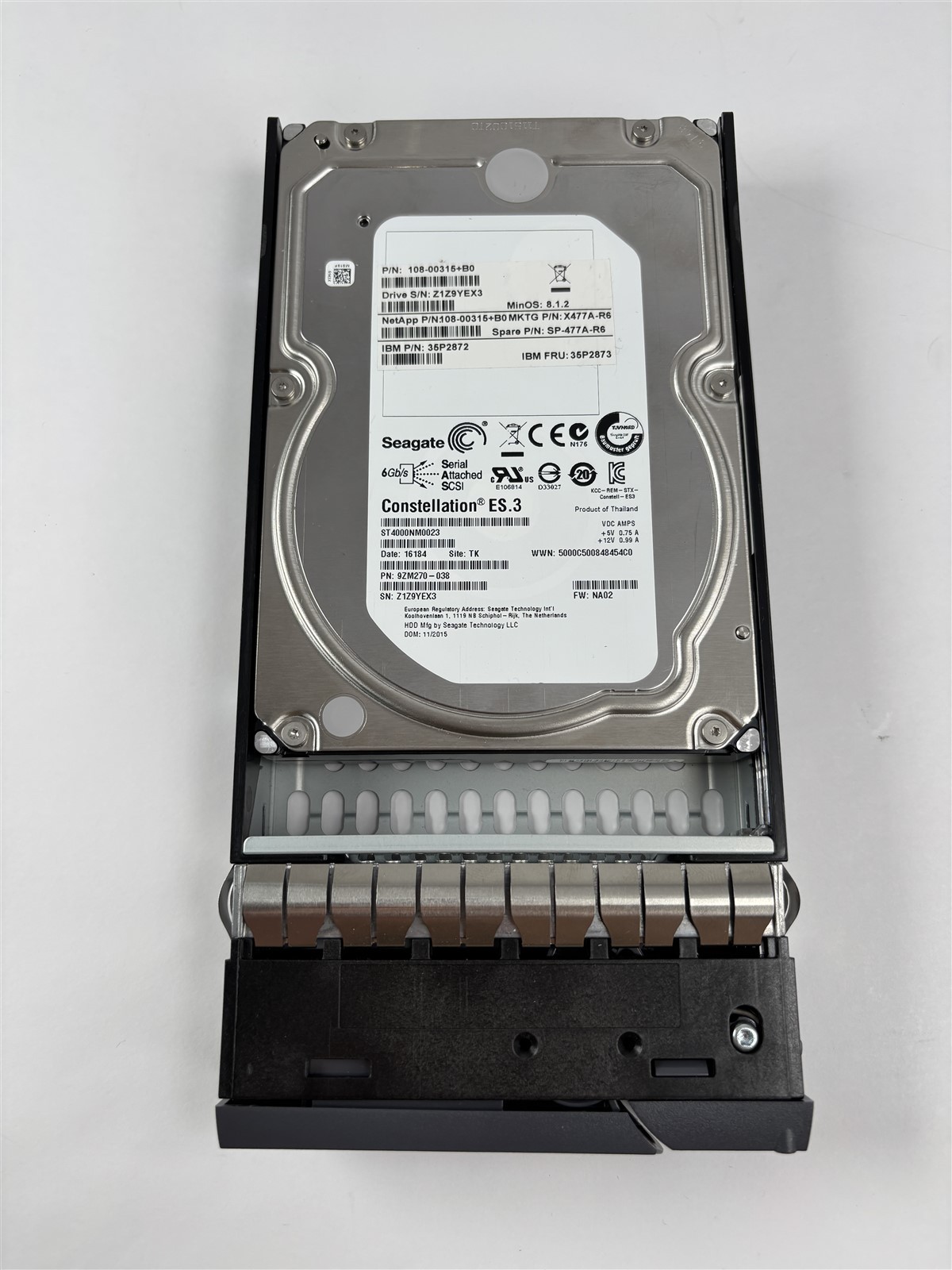 NetApp 108-00315+B0 4TB 7200RPM SAS 6Gb/s 3.5" Enterprise HDD