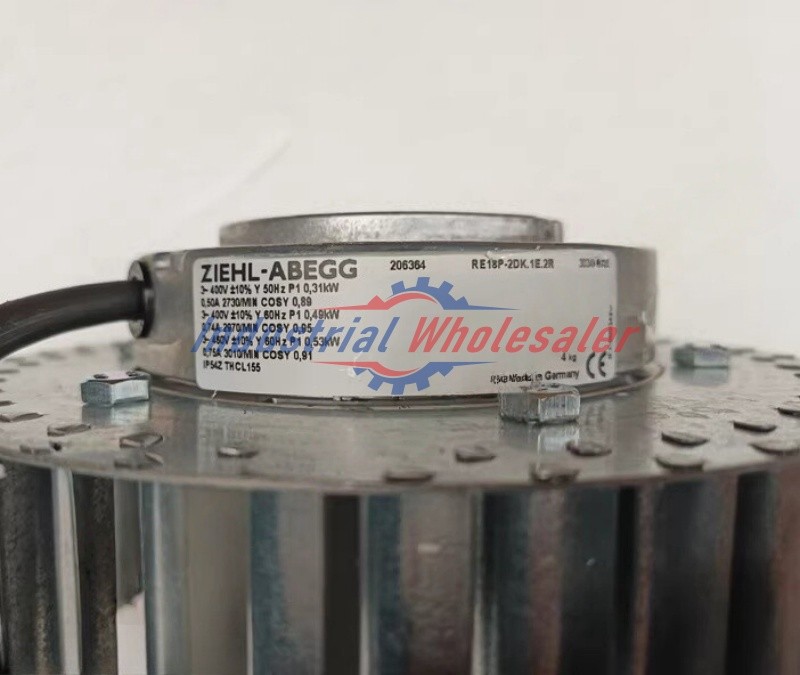 1PC NEW Ziehl-abegg RE18P-2DK.1E.2R 400VAC 3~ 0.31/0.49KW Motor Cooling Fan