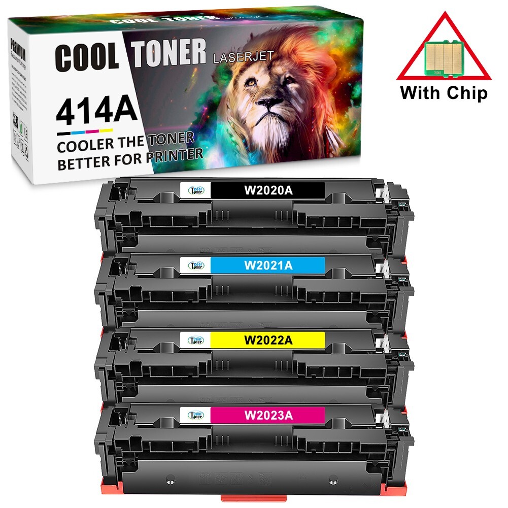 WITH CHIP 4x W2020A Toner for HP 414A Laserjet Pro MFP M479fdw M479fdn M454dn