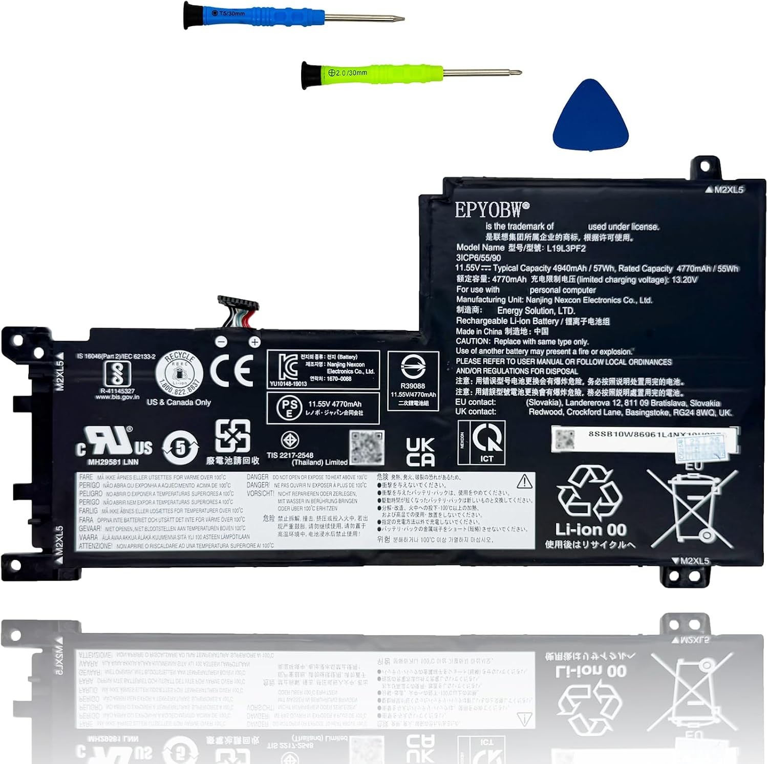 L19L3PF2 Laptop Battery 57Wh L19M3PF6