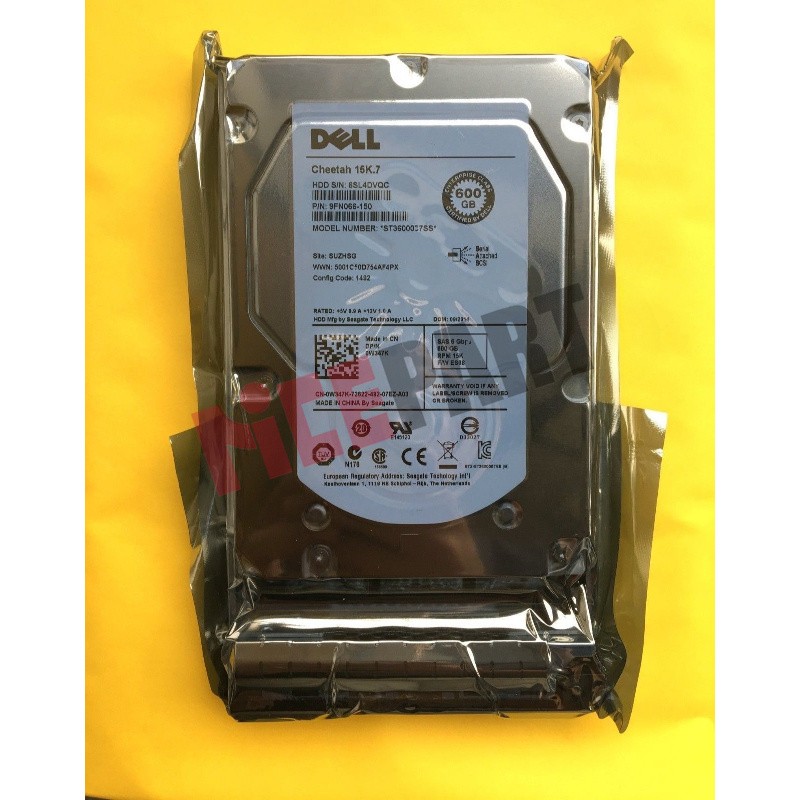Dell Original 0W347K W347K 600GB 15000RPM 6Gbps 3.5" SAS HARD DRIVE ST3600057SS