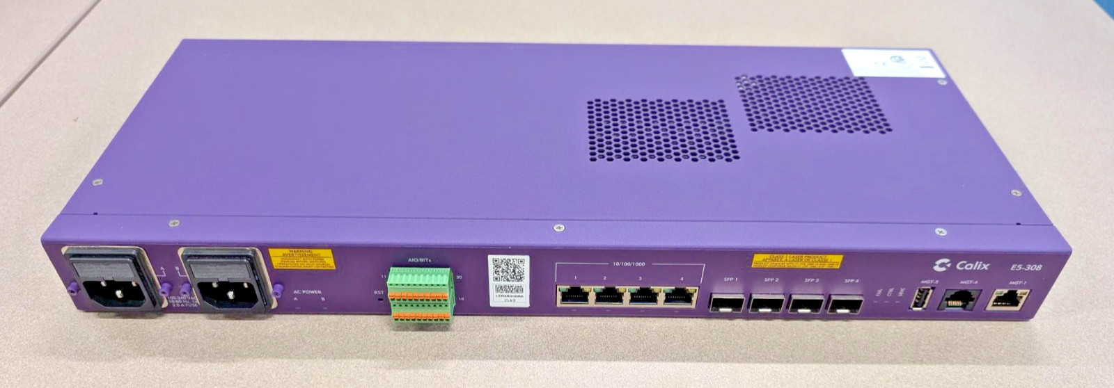 Calix E5-308 ESAN Dual AC Ethernet Service Access Node + Field Installation Kit
