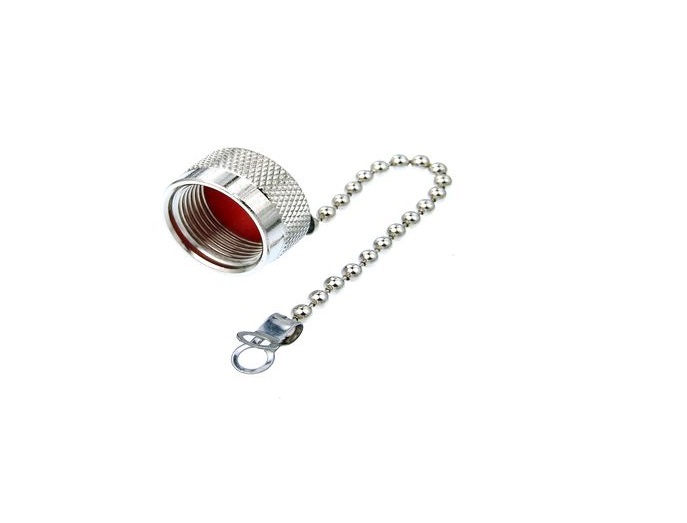 1 x Dust cap with chain for N female or UHF SO239 RF connector ships from USA