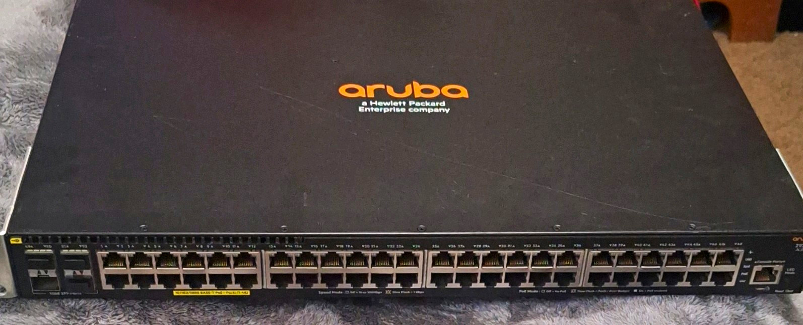 Aruba 2930F JL262A 48-Port Gigabit Layer 3 Fully Mnged Rack Switch W/ Power Cord