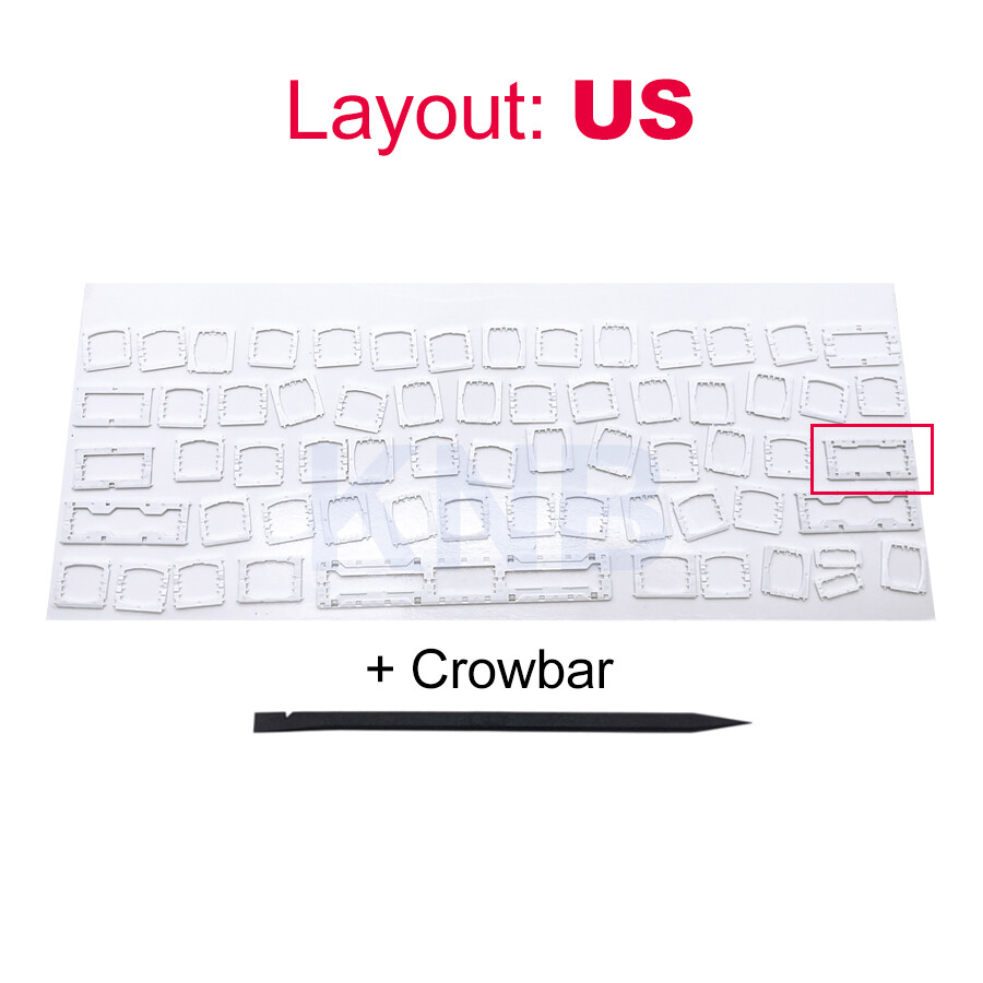 New For Macbook Pro Retina 13" 15" A1706 A1707 Keyboard Keycaps Clips Hinges