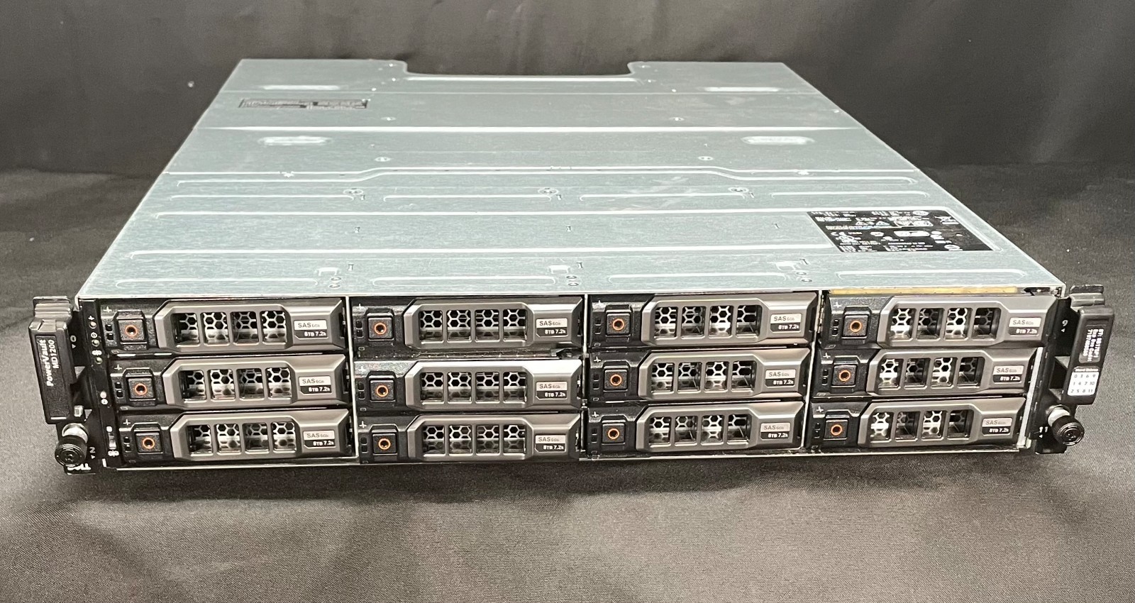 Dell PowerVault MD1200 Dual 6G SAS Controllers Dual 600W PSU NO HDD