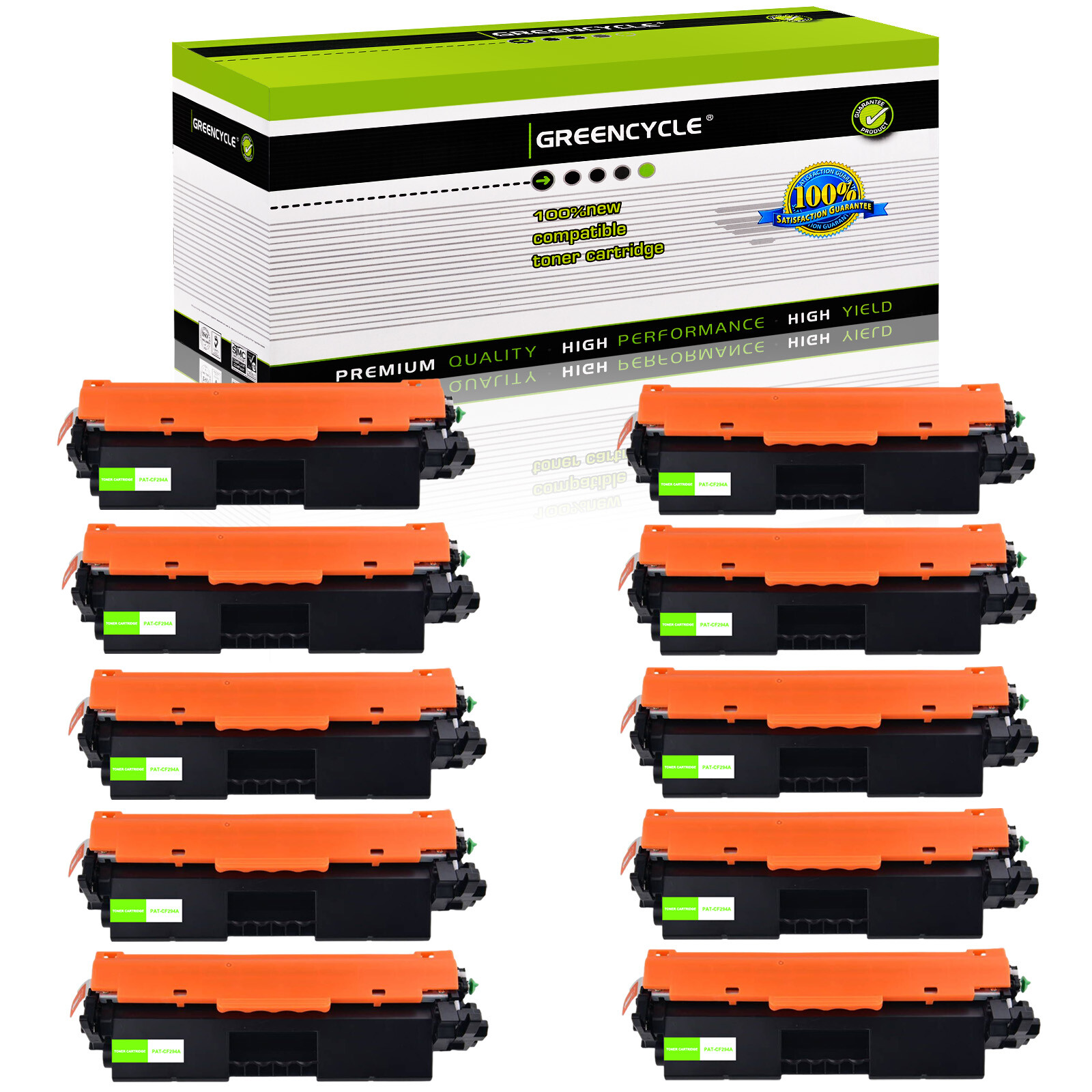 Greencycle 10PK 94a CF294A Toner Cartridge For HP Laserjet Pro M118 MFP M149fdw