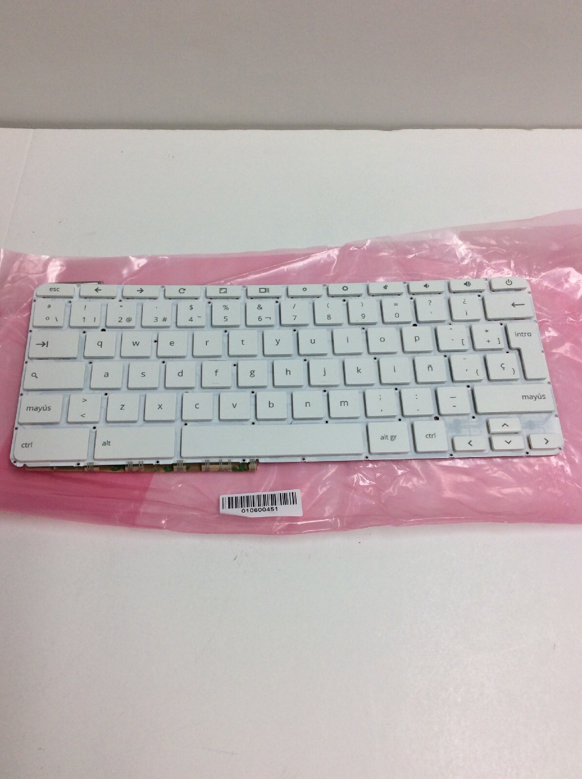Laptop SP Spanish White Keyboard Without Frame for HP Chromebook 14-ak 14-ak000 
