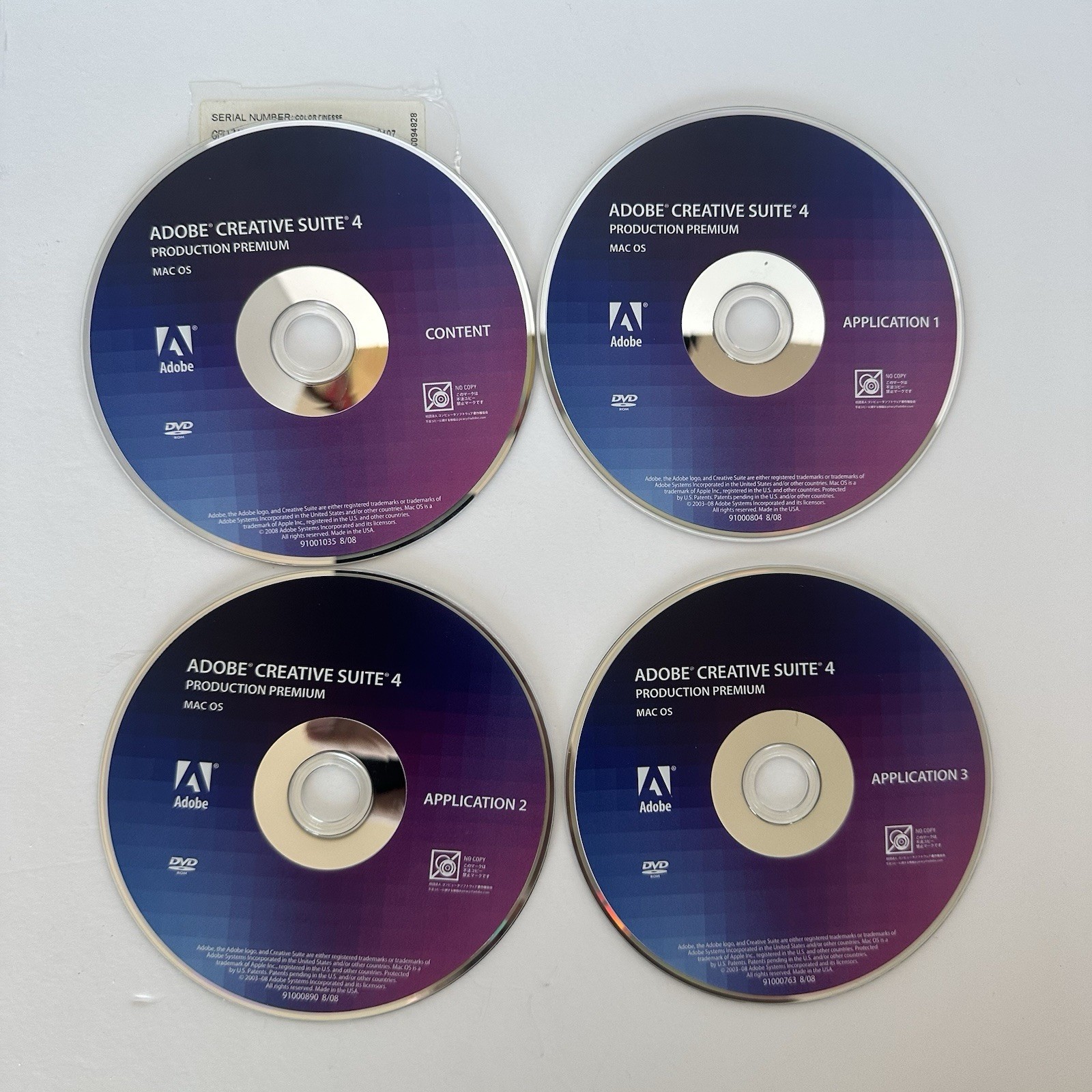 Adobe Creative Suite 4 Production Premium Software For Mac OS With Serial Number