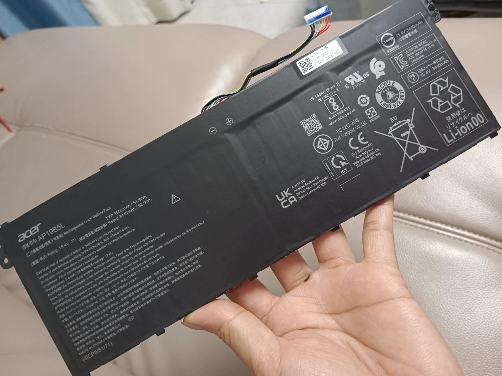 New Genuine AP19B5L Battery For Acer Aspire 5 A515-43 A515-55 Swift 3 SF314-42