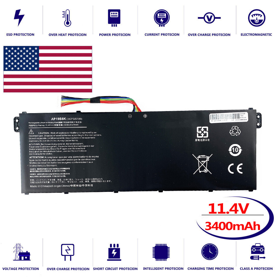 AP19B8K Battery for Acer NX.HUEEV.002 KT.0030G.F22 KT.0030G.022 GC02002YE10