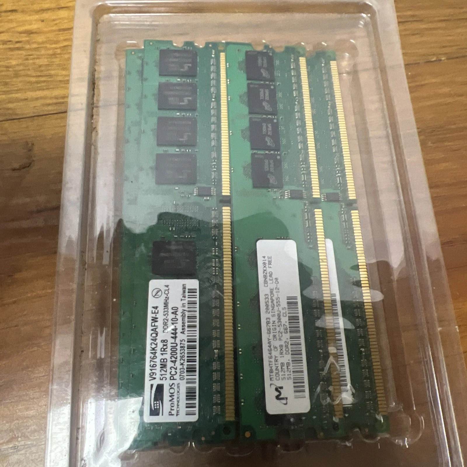 mix brands PC2-4200U 512MB DDR2 RAM 