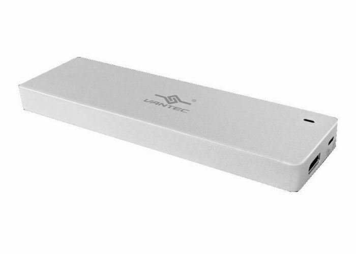 VANTEC M.2, SATA SSD ENCLOSURE USB3.1 TYPE C, NST-203C3-SV