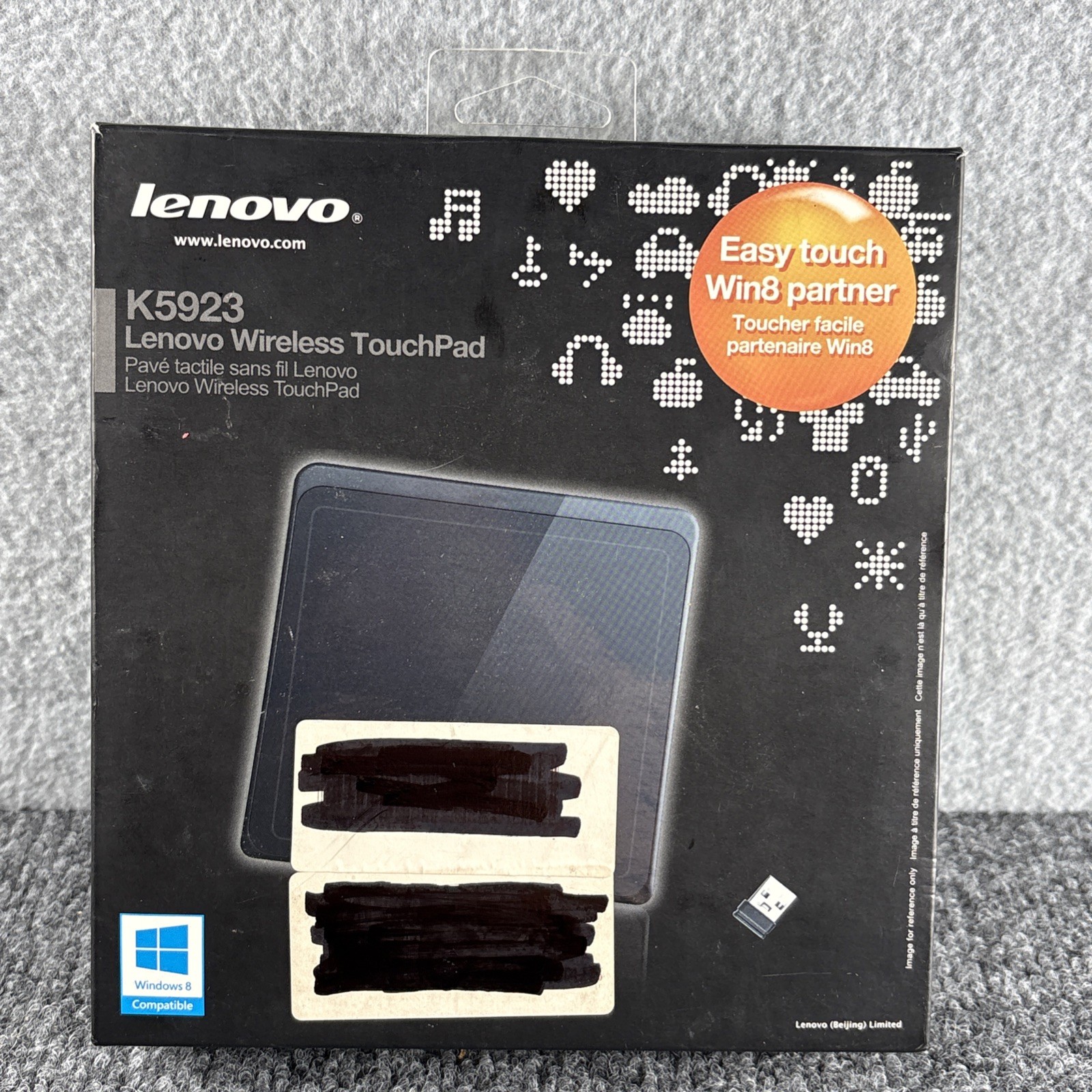 (New & Seal) Lenovo K5923 Multi Touchpad Wireless Mouse Mice Touch 2.4G USB