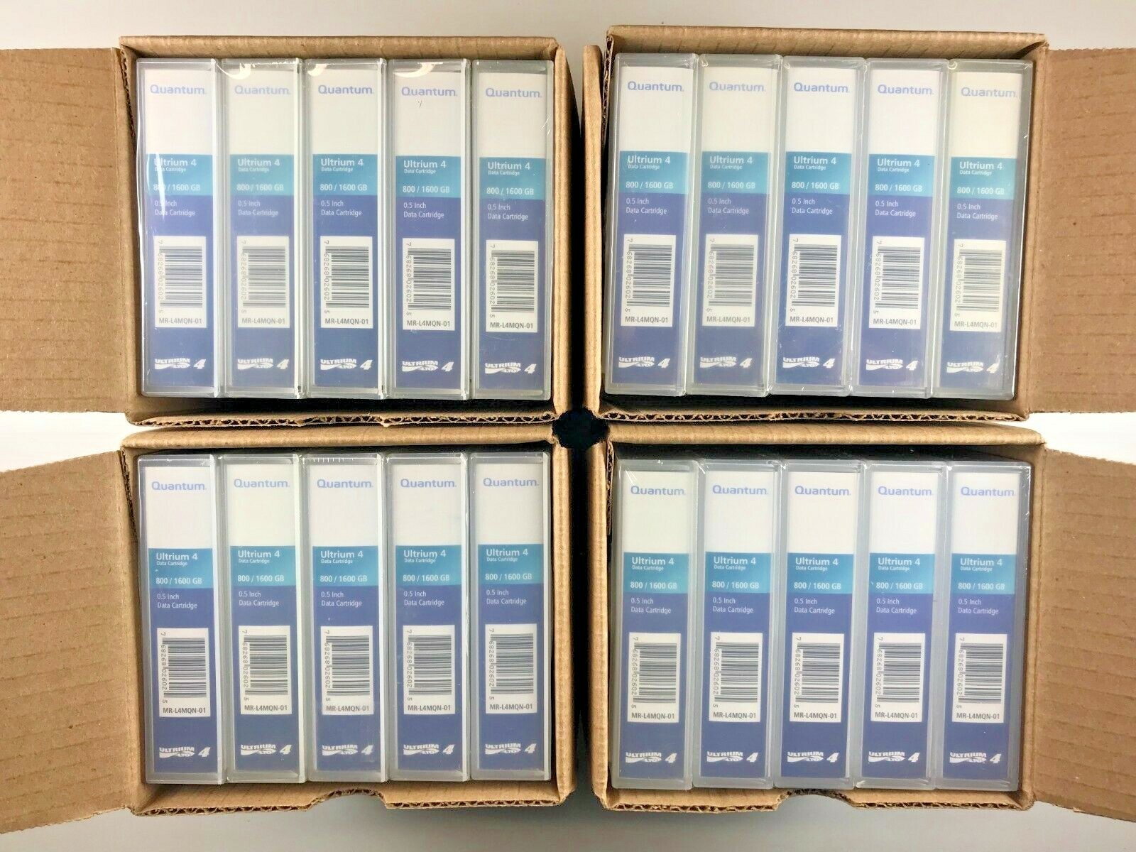 QUANTUM LTO-4 (20 PACK) MR-L4MQN-01 /1800GB 1.6TB BACKUP STORAGE CARTRIDGE- NEW